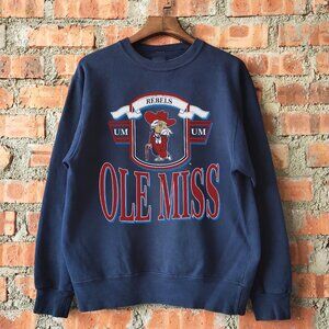 Vintage University of Mississippi Sweatshirt, Retro Ole Miss Rebels Shirt Tee